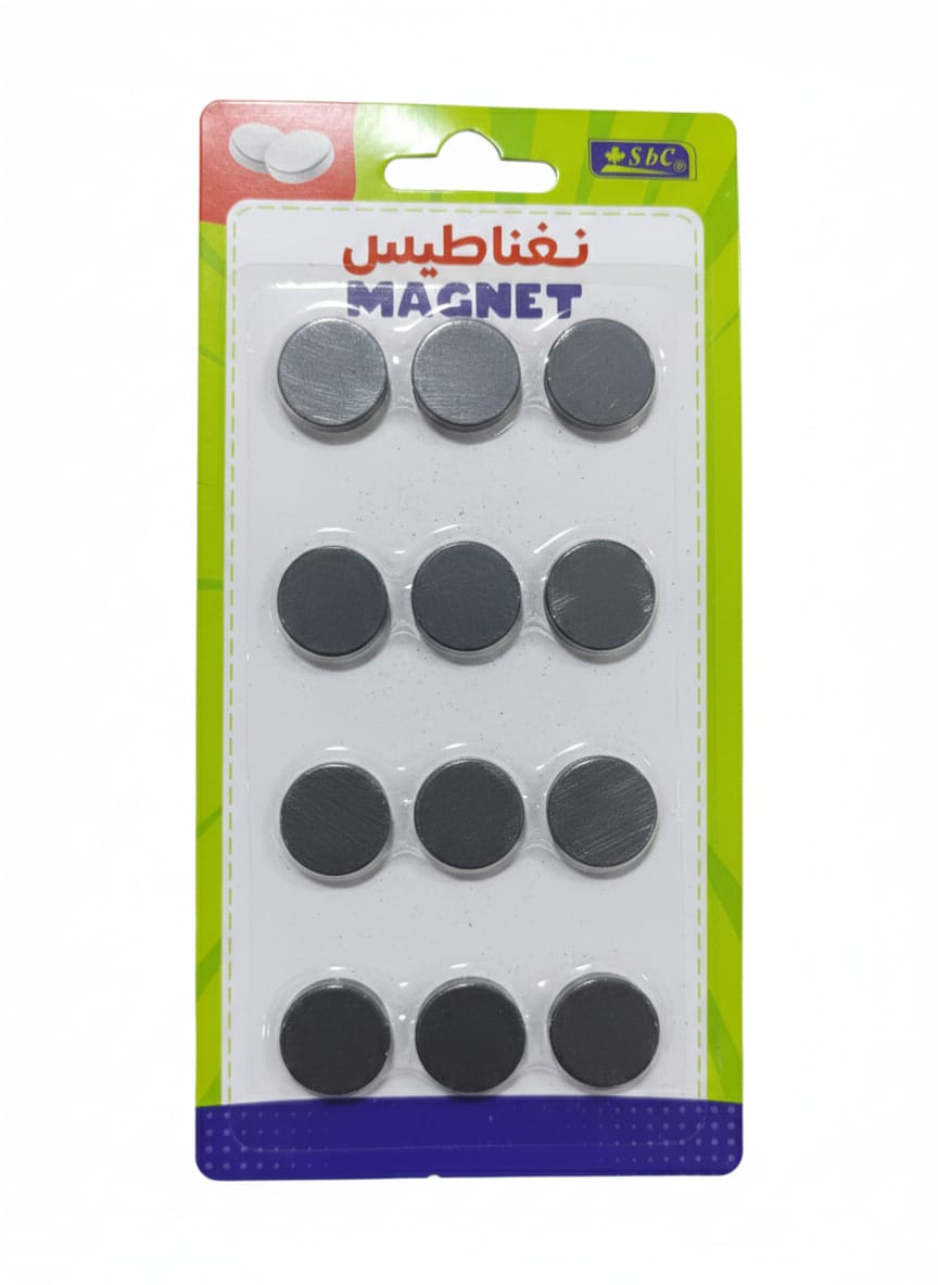 SBC Small Round Black Magnets – 12 Piece Circular Magnet Set for Office Boards, Classroom Use, Notice Boards and Home Organization - Al Kabayel Discount CentreSBC Small Round Black Magnets – 12 Piece Circular Magnet Set for Office Boards, Classroom Use, Notice Boards and Home OrganizationstationarySBCAl Kabayel Discount Centre