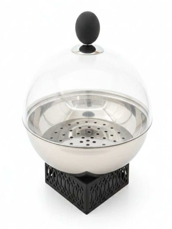 SBTC Glass Sweet Bowl with Metal Base – Luxury Silver & Black Design, Perfect for Mithai, Candy & Snacks, 20 × 20 cm - Al Kabayel Discount CentreSBTC Glass Sweet Bowl with Metal Base – Luxury Silver & Black Design, Perfect for Mithai, Candy & Snacks, 20 × 20 cmJars & Food SaversSBTCAl Kabayel Discount Centre