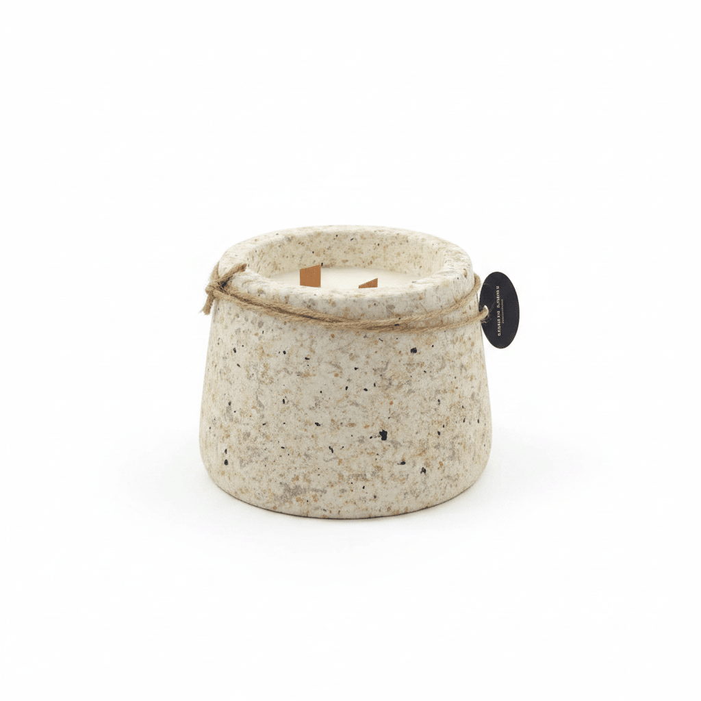 Scented Candle – POP Stone Look Double Wooden Wick – 13×9 cm - Al Kabayel Discount CentreScented Candle – POP Stone Look Double Wooden Wick – 13×9 cmCandlesAKDCAl Kabayel Discount Centre