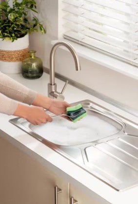 Scotch - Brite Antibacterial Heavy Duty Classic Flat Laminate Scrub Sponge, 4 units/pack, Foam with Antibacterial preservatives - Al Kabayel Discount CentreScotch - Brite Antibacterial Heavy Duty Classic Flat Laminate Scrub Sponge, 4 units/pack, Foam with Antibacterial preservativesCleaning SuppliesSCOTCH - BRITEAl Kabayel Discount Centre