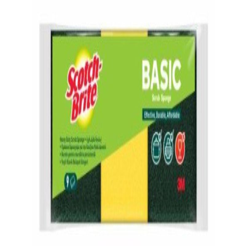 Scotch - Brite Basic Heavy Duty Scrub Sponge, Effective - Durable - Affordable, Pack of 9 - Al Kabayel Discount CentreScotch - Brite Basic Heavy Duty Scrub Sponge, Effective - Durable - Affordable, Pack of 9Cleaning SuppliesSCOTCH - BRITEAl Kabayel Discount Centre
