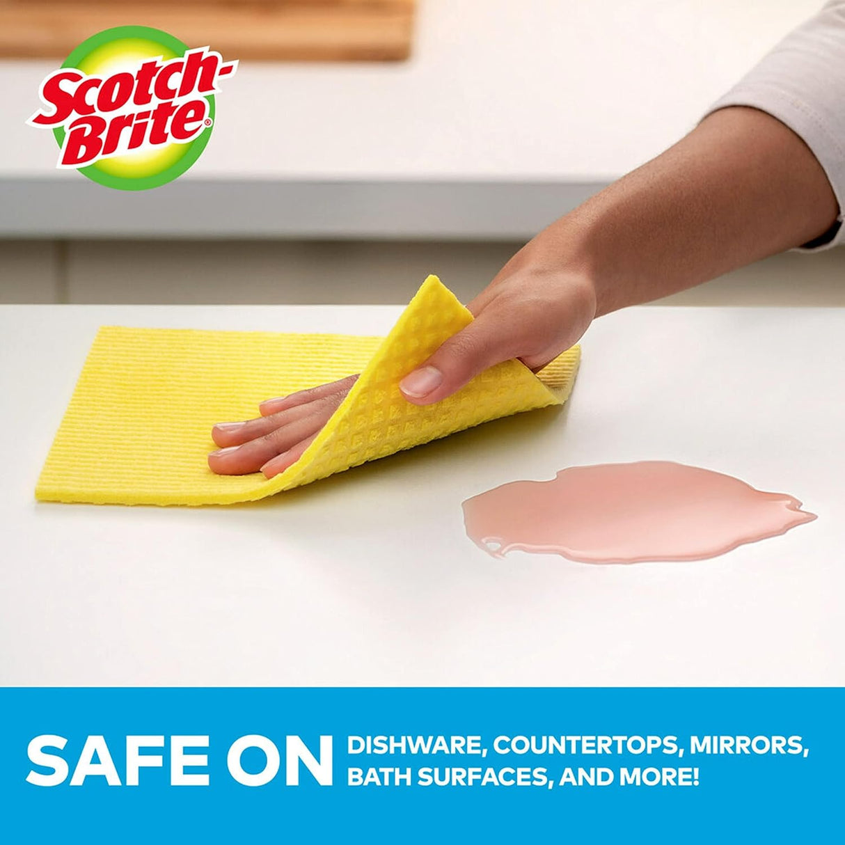 Scotch - Brite Sponge Cloth, 12 Times Dry Weight Absorbtion , 3+1 units, Assorted Color - Al Kabayel Discount CentreScotch - Brite Sponge Cloth, 12 Times Dry Weight Absorbtion , 3+1 units, Assorted ColorCleaning SuppliesSCOTCH - BRITEAl Kabayel Discount Centre