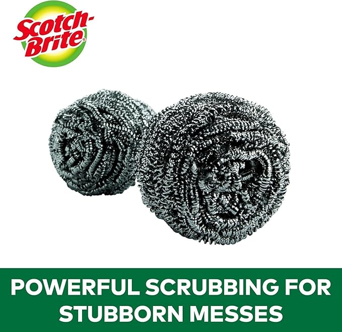 Scotch - Brite Stainless Steel Scrubber, Extra Strong & Long Lasting, 3units (2+1)/Pack - Al Kabayel Discount CentreScotch - Brite Stainless Steel Scrubber, Extra Strong & Long Lasting, 3units (2+1)/PackCleaning SuppliesSCOTCH - BRITEAl Kabayel Discount Centre