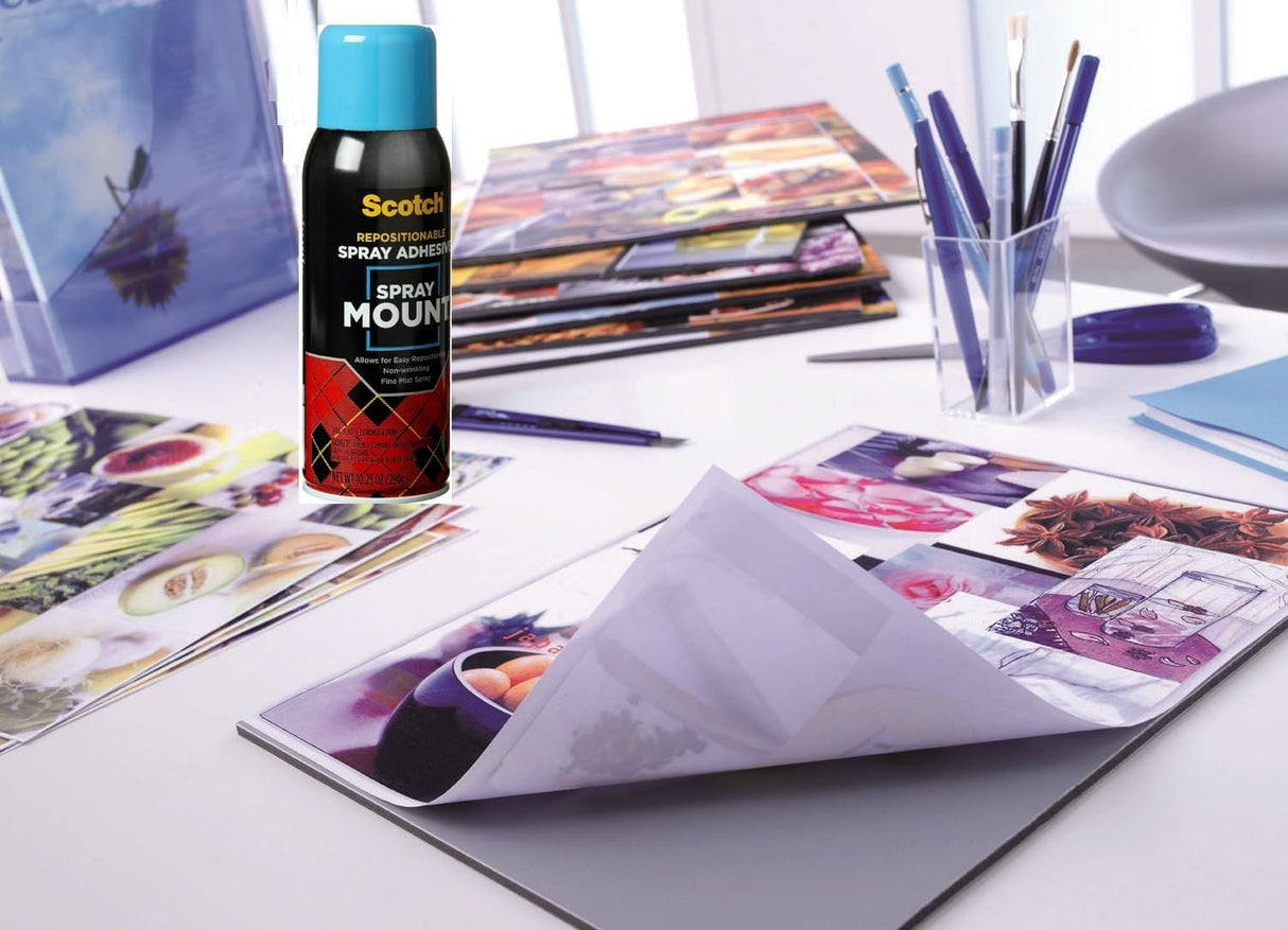 Scotch Spray Mount Adhesive 10.3oz (305gr.) Transparent color, 1 bottle/pack | Permanent Spray Adhesive | Ideal for mock - ups, Presentations, Display Boards | Artist's Adhesive | Glue | Super Glue - Al Kabayel Discount CentreScotch Spray Mount Adhesive 10.3oz (305gr.) Transparent color, 1 bottle/pack | Permanent Spray Adhesive | Ideal for mock - ups, Presentations, Display Boards | Artist's Adhesive | Glue | Super GlueGlue3MAl Kabayel Discount Centre