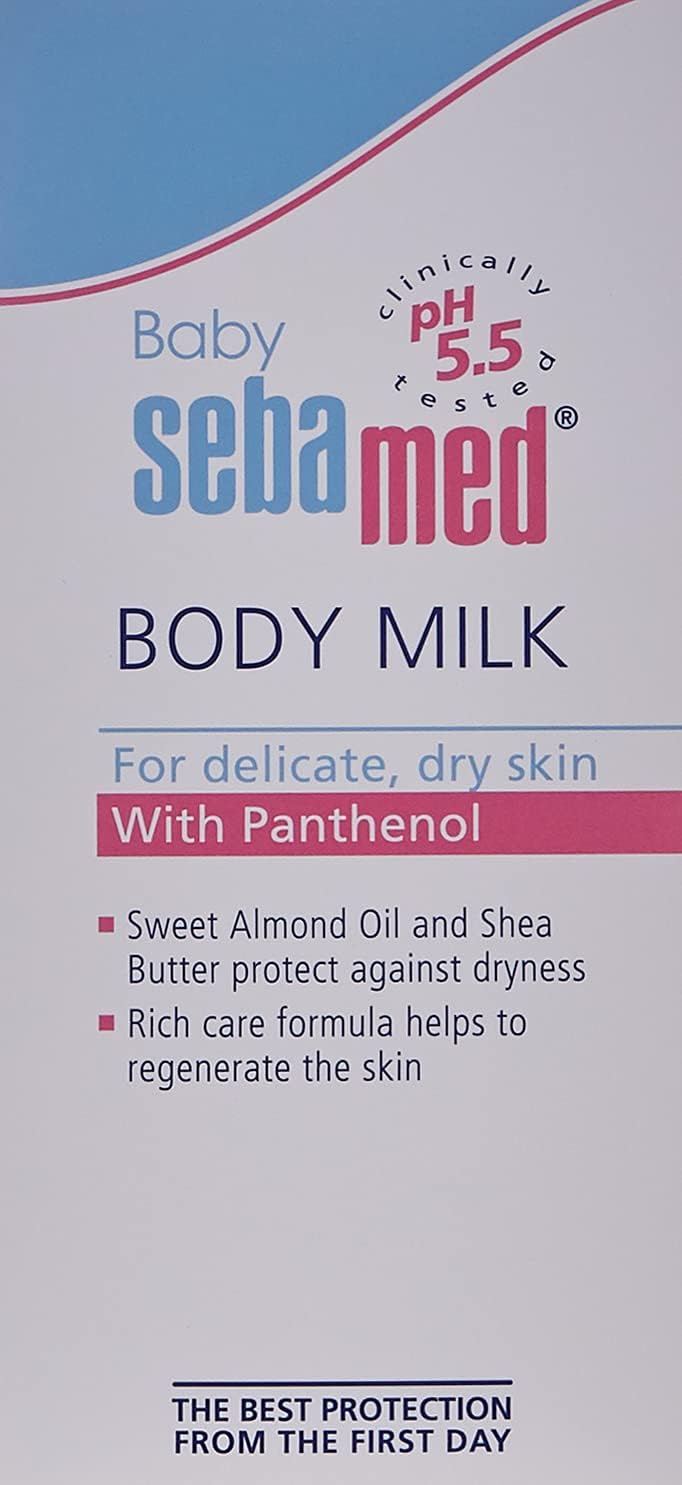 Sebamed Baby Body Milk 200ml – For Delicate, Dry Skin with Panthenol - Al Kabayel Discount CentreSebamed Baby Body Milk 200ml – For Delicate, Dry Skin with PanthenolBaby ProductsSEBA MEDAl Kabayel Discount Centre