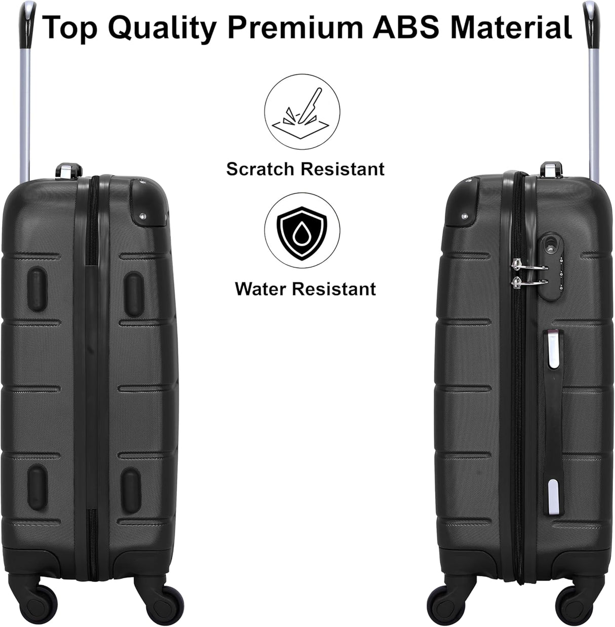 Senator A1012 Hardside Carry - On – Ultra - Light 20 - Inch Cabin Suitcase with 4 Spinner Wheels, Black - Al Kabayel Discount CentreSenator A1012 Hardside Carry - On – Ultra - Light 20 - Inch Cabin Suitcase with 4 Spinner Wheels, BlackCabin LuggageSENATORAl Kabayel Discount Centre