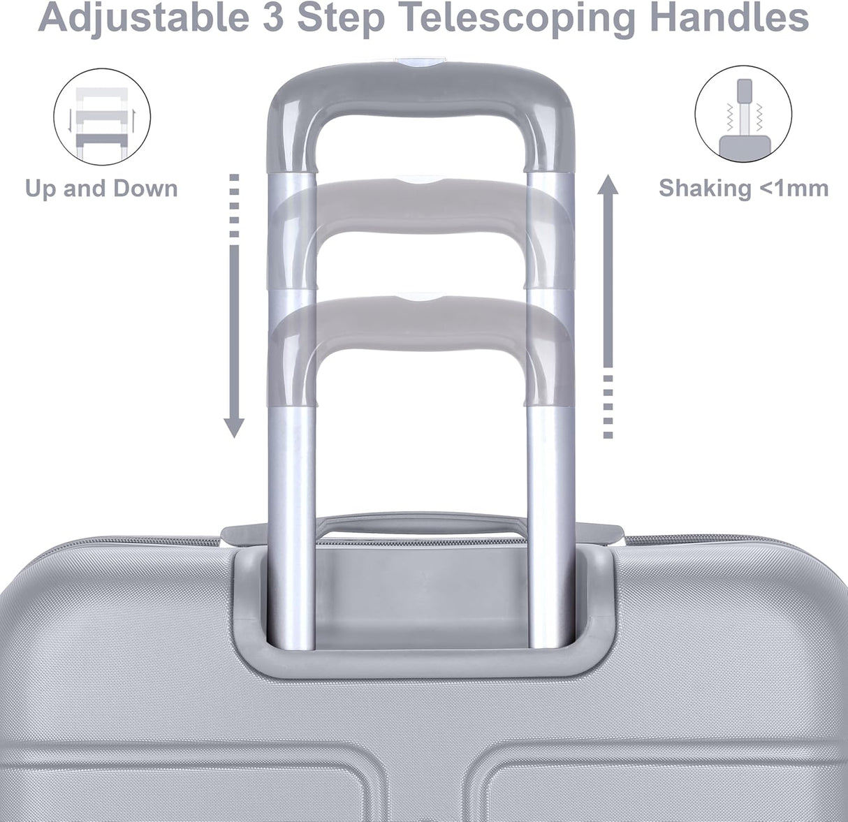 Senator A1012 Hardside Carry - On – Ultra - Light 20 - Inch Cabin Suitcase with 4 Spinner Wheels, Silver - Al Kabayel Discount CentreSenator A1012 Hardside Carry - On – Ultra - Light 20 - Inch Cabin Suitcase with 4 Spinner Wheels, SilverCabin LuggageSENATORAl Kabayel Discount Centre