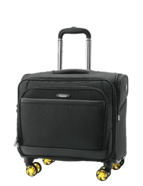 Senator KH101 17 - Inch Premium Water - Resistant Pilot Bag with 4 Double Spinner Wheels & Safe Zippers – Black - Al Kabayel Discount CentreSenator KH101 17 - Inch Premium Water - Resistant Pilot Bag with 4 Double Spinner Wheels & Safe Zippers – BlackCabin LuggageSENATORAl Kabayel Discount Centre