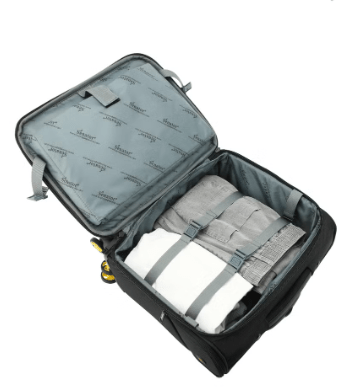 Senator KH101 17 - Inch Premium Water - Resistant Pilot Bag with 4 Double Spinner Wheels & Safe Zippers – Black - Al Kabayel Discount CentreSenator KH101 17 - Inch Premium Water - Resistant Pilot Bag with 4 Double Spinner Wheels & Safe Zippers – BlackCabin LuggageSENATORAl Kabayel Discount Centre