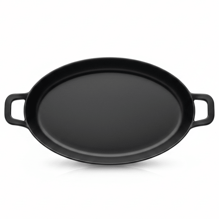 Servewell Black Oval Melamine Serving Plate with Handle 9 inch Stylish Serving Dish for Snacks Appetizers and Side Items - Al Kabayel Discount CentreServewell Black Oval Melamine Serving Plate with Handle 9 inch Stylish Serving Dish for Snacks Appetizers and Side ItemsServing TraysSERVEWELLAl Kabayel Discount Centre