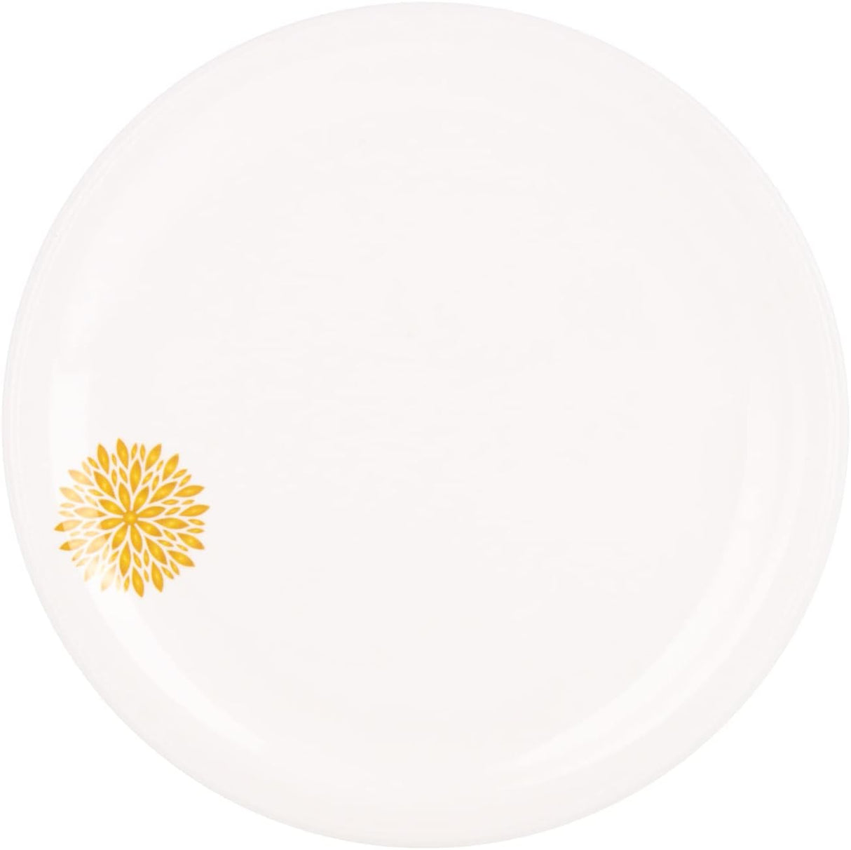 Servewell Melamine Round Dinner Plate Golden Leaves - 28CM - White&Golden - Al Kabayel Discount CentreServewell Melamine Round Dinner Plate Golden Leaves - 28CM - White&GoldenPlatesSERVEWELLAl Kabayel Discount Centre