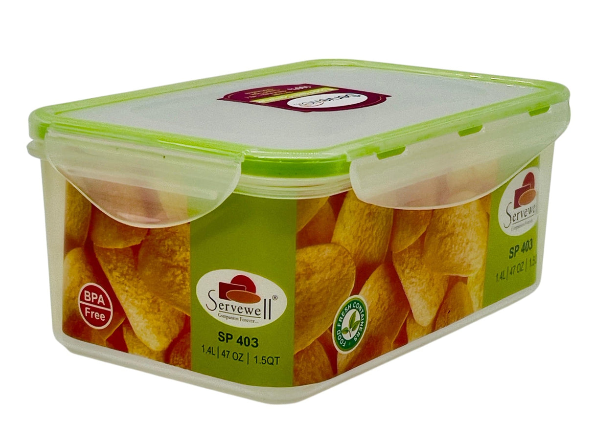 SERVEWELL Rectangular Food Container 1.4 Liter - SF9136 - Al Kabayel Discount CentreSERVEWELL Rectangular Food Container 1.4 Liter - SF9136Food ContainersSERVEWELLAl Kabayel Discount Centre