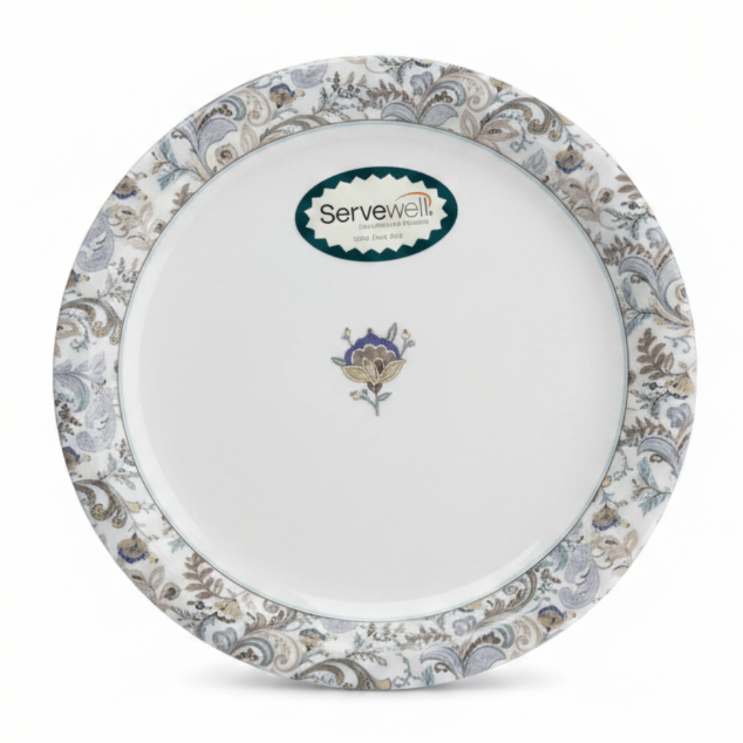 Servewell Round White Melamine Plate with Floral Design | 19 cm - Al Kabayel Discount CentreServewell Round White Melamine Plate with Floral Design | 19 cmPlatesSERVEWEREAl Kabayel Discount Centre