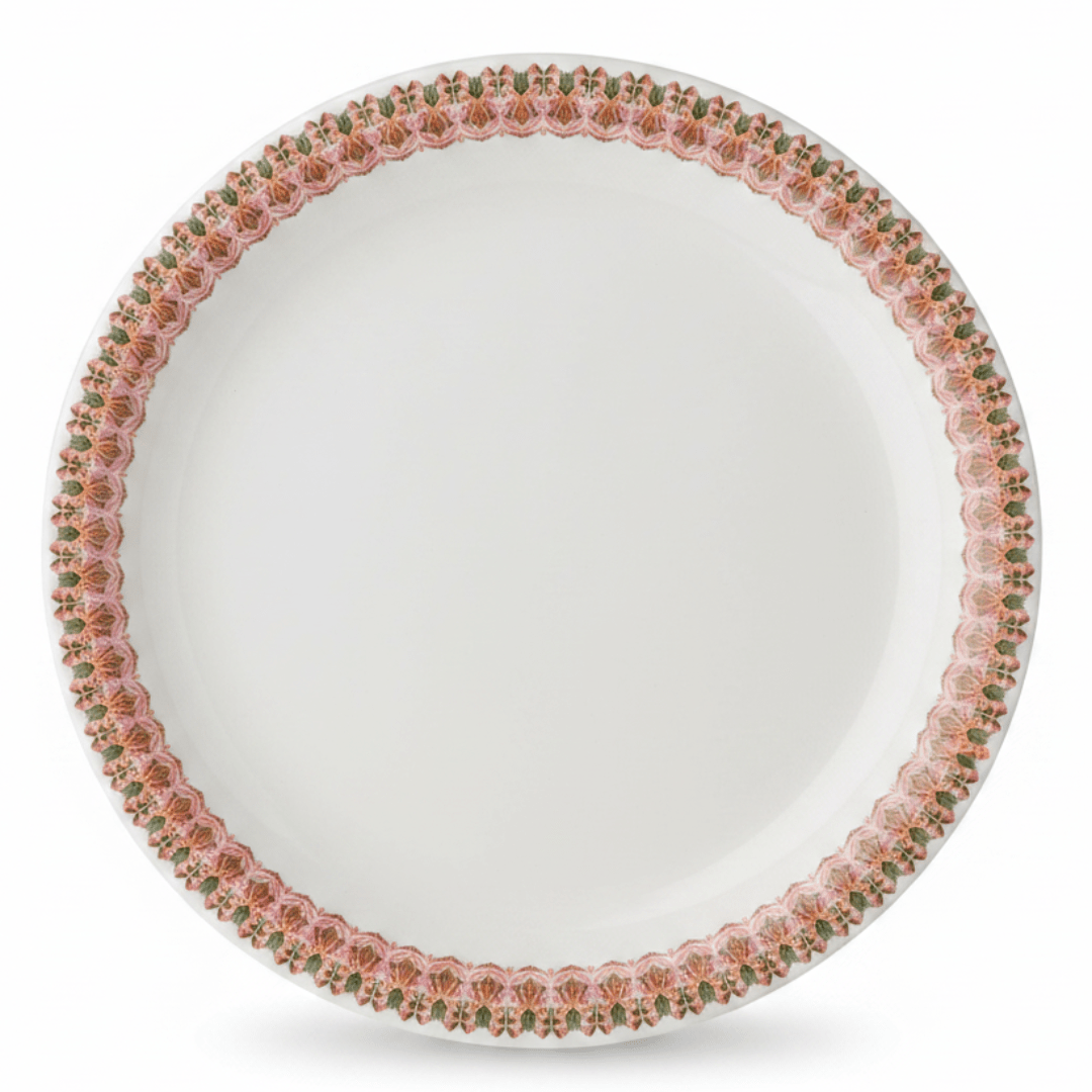 Servewell White Melamine Dinner Plate 19cm| Elegant Floral Border Design - Al Kabayel Discount CentreServewell White Melamine Dinner Plate 19cm| Elegant Floral Border DesignPlatesSERVEWELLAl Kabayel Discount Centre