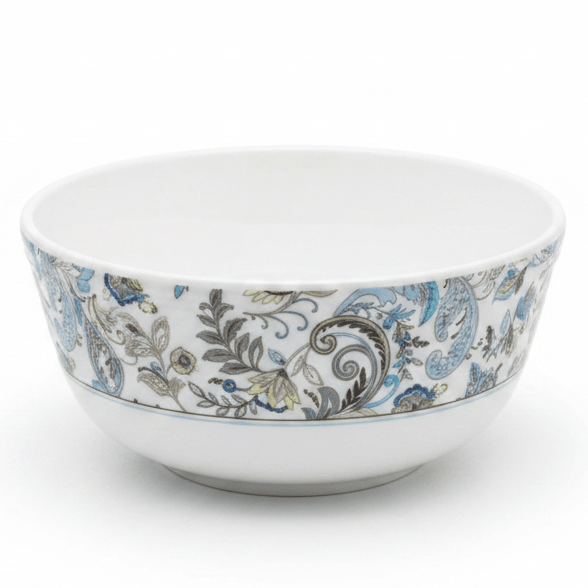 Servewere Elegant White with Floral Design Round Melamine Bowl 11.5 cm Multipurpose Bowl for Serving and Dining - Al Kabayel Discount CentreServewere Elegant White with Floral Design Round Melamine Bowl 11.5 cm Multipurpose Bowl for Serving and DiningBowlsSERVEWEREAl Kabayel Discount Centre