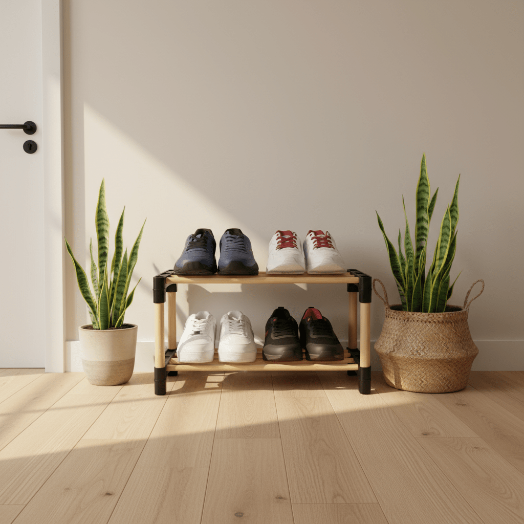 SEWOOD Modular Wood Shoe Rack 2 Tiers | 26×27.5×51 cm - Al Kabayel Discount CentreSEWOOD Modular Wood Shoe Rack 2 Tiers | 26×27.5×51 cmHome Décor AccentsSEWOODAl Kabayel Discount Centre