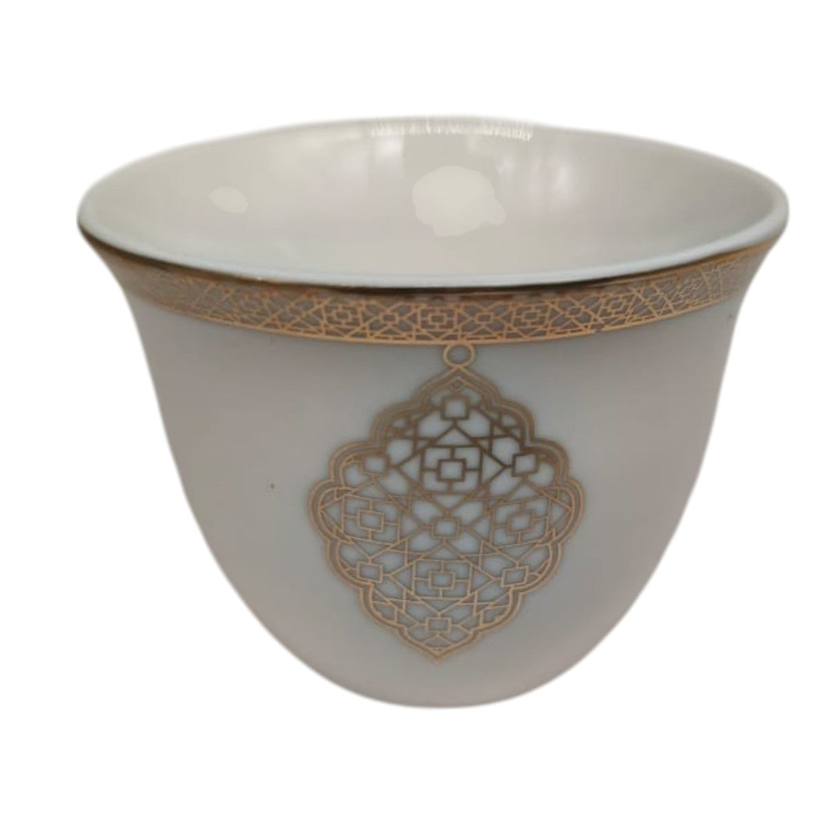 Shallow Ceramic Cawa Cup for Tea Coffee Perfect for Home Office Coffee Shops Set of 12Pcs(80ML) - White&Gold - Al Kabayel Discount CentreShallow Ceramic Cawa Cup for Tea Coffee Perfect for Home Office Coffee Shops Set of 12Pcs(80ML) - White&GoldTea CupsSHALLOWAl Kabayel Discount Centre