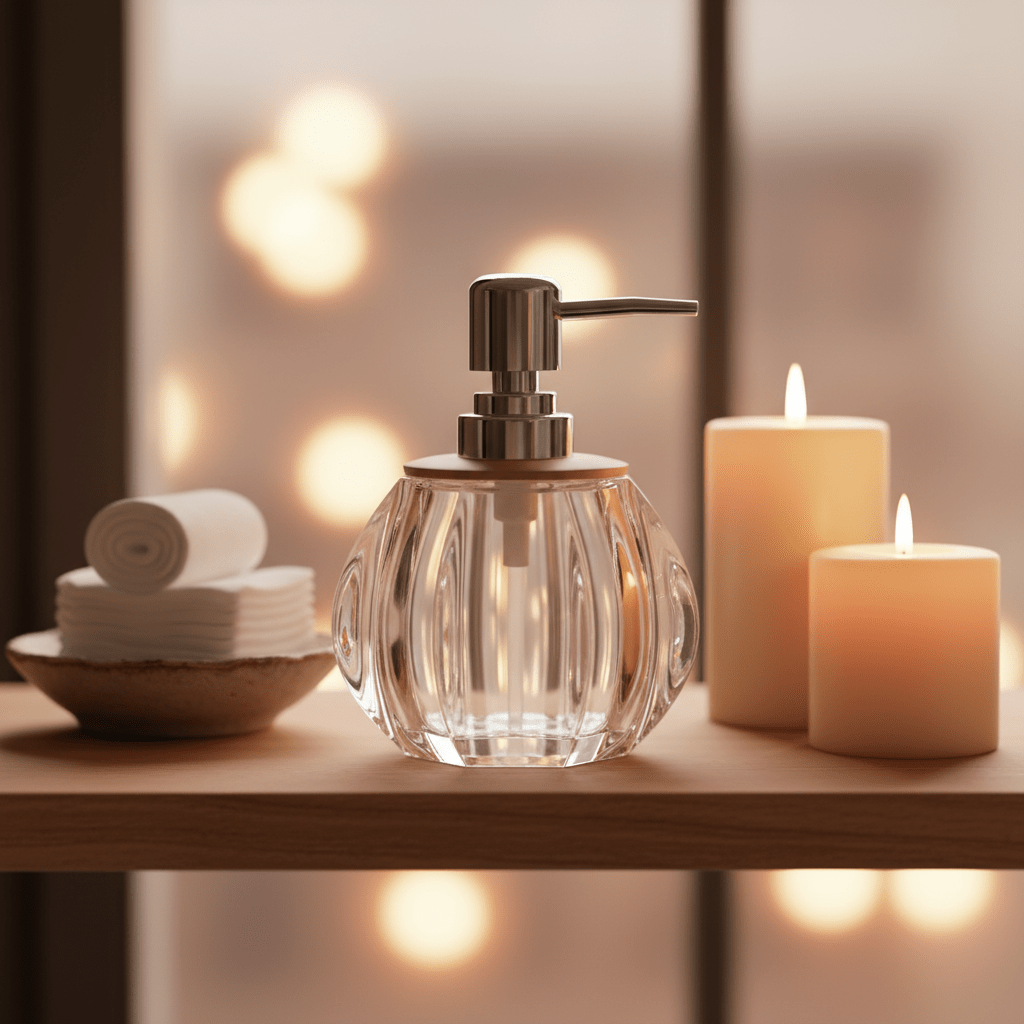 Shengya Crystal-Clear Acrylic Soap Dispenser - 180ml - Al Kabayel Discount CentreShengya Crystal-Clear Acrylic Soap Dispenser - 180mlHolders & DispensersSHENGYAAl Kabayel Discount Centre