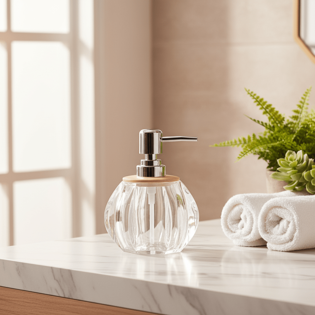 Shengya Crystal-Clear Acrylic Soap Dispenser - 180ml - Al Kabayel Discount CentreShengya Crystal-Clear Acrylic Soap Dispenser - 180mlHolders & DispensersSHENGYAAl Kabayel Discount Centre