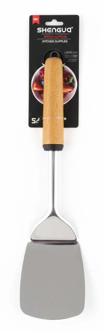 Shengya Stainless Steel Solid Turner with Wooden Handle – Strong, Balanced & Heat - Resistant (33 cm) - Al Kabayel Discount CentreShengya Stainless Steel Solid Turner with Wooden Handle – Strong, Balanced & Heat - Resistant (33 cm)Turner SpatulaSHENGYAAl Kabayel Discount Centre