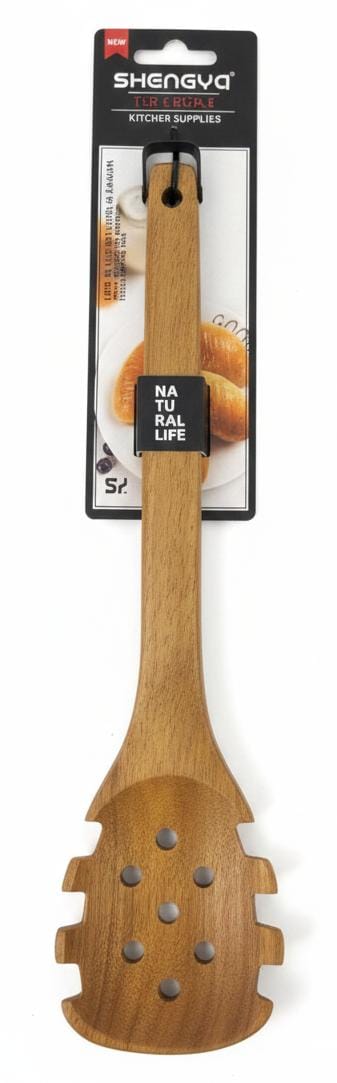 Shengya Wooden Pasta Serving Spoon – Ideal for Spaghetti & Noodles, Scratch - Safe Design (30 cm) - Al Kabayel Discount CentreShengya Wooden Pasta Serving Spoon – Ideal for Spaghetti & Noodles, Scratch - Safe Design (30 cm)Serving SpoonSHENGYAAl Kabayel Discount Centre