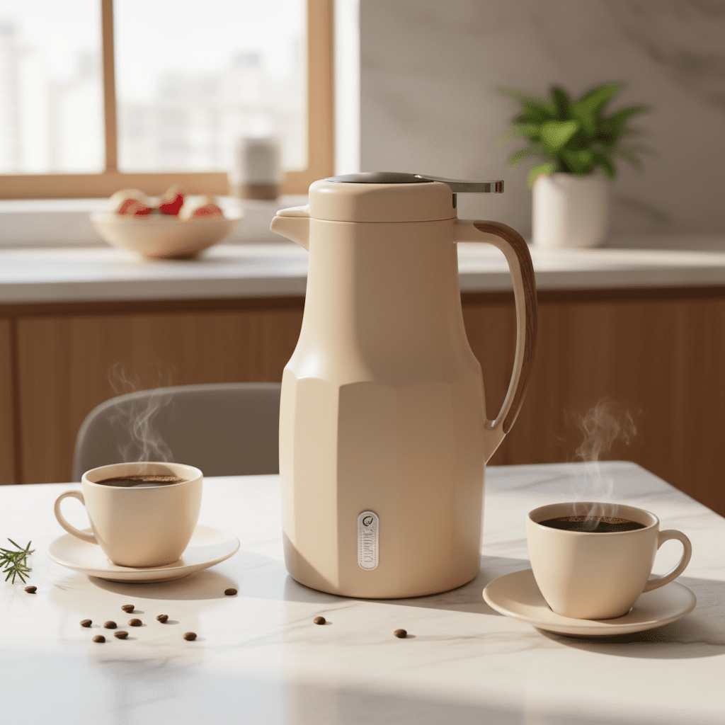 Shimizu Premium Insulated Vacuum Flask, 1.5 Liter, Beige Color - Al Kabayel Discount CentreShimizu Premium Insulated Vacuum Flask, 1.5 Liter, Beige ColorThermosSHIMIZUAl Kabayel Discount Centre