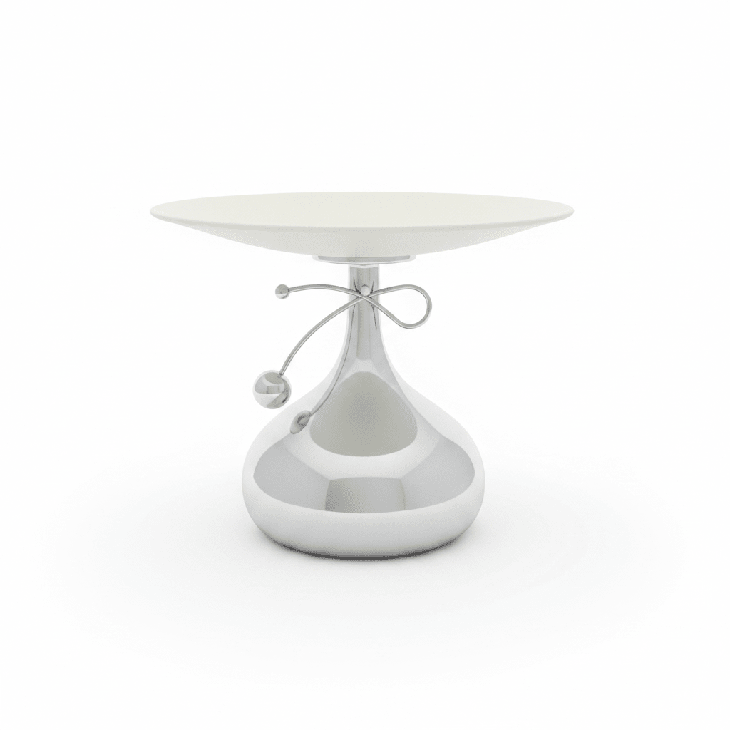 Silver & Cream Metal Footed Candy Tray – 17×20cm - Al Kabayel Discount CentreSilver & Cream Metal Footed Candy Tray – 17×20cmServing TraysAKDCAl Kabayel Discount Centre