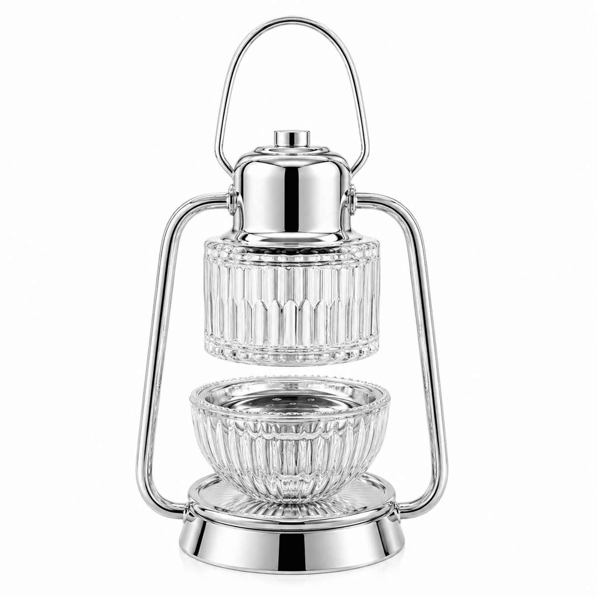 Silver Metal & Crystal Glass Lantern Style Incense Burner – 25×10 cm - Al Kabayel Discount CentreSilver Metal & Crystal Glass Lantern Style Incense Burner – 25×10 cmIncense BurnersAKDCAl Kabayel Discount Centre