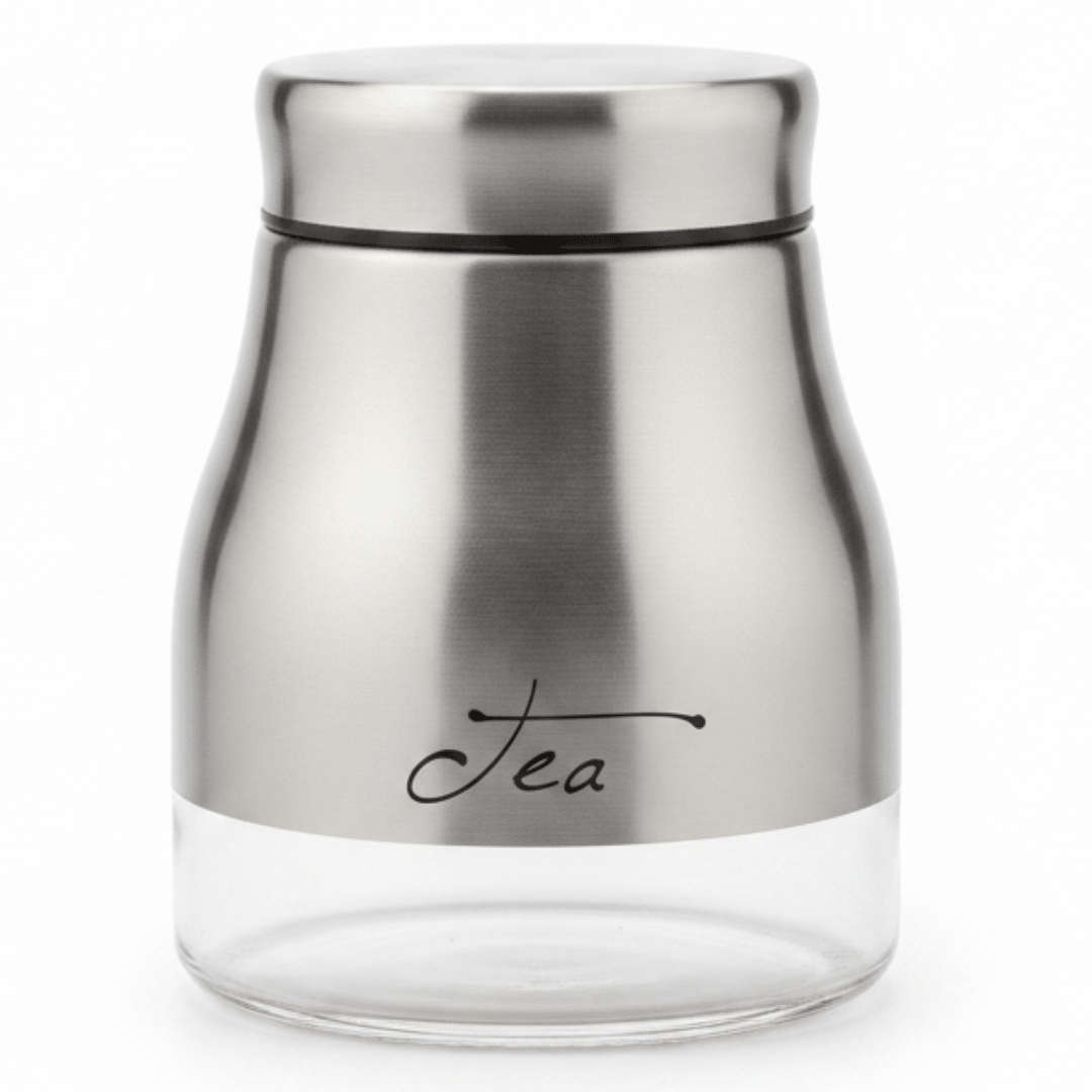 Silver Stainless Steel & Glass Storage Canister — 750ml - Al Kabayel Discount CentreSilver Stainless Steel & Glass Storage Canister — 750mlJars & Food SaversAKDCAl Kabayel Discount Centre