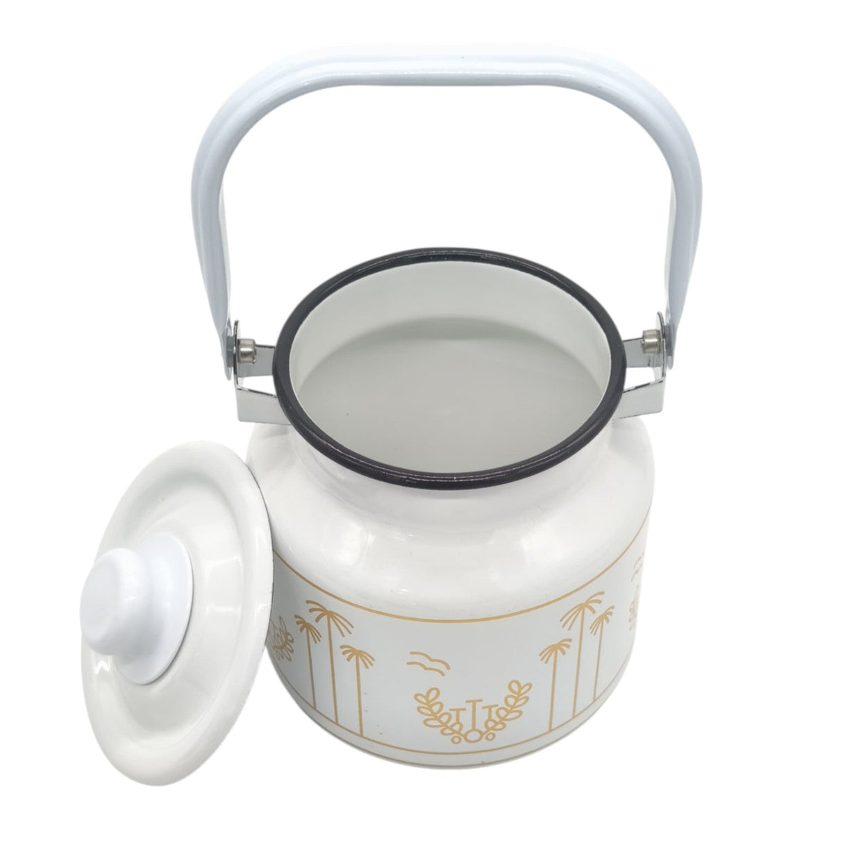 Simba Enamel Milk Can With Lid & Handle Oil Can Milk Ghee Storage Can - 2000ML - Al Kabayel Discount CentreSimba Enamel Milk Can With Lid & Handle Oil Can Milk Ghee Storage Can - 2000MLFood ContainersSIMBAAl Kabayel Discount Centre