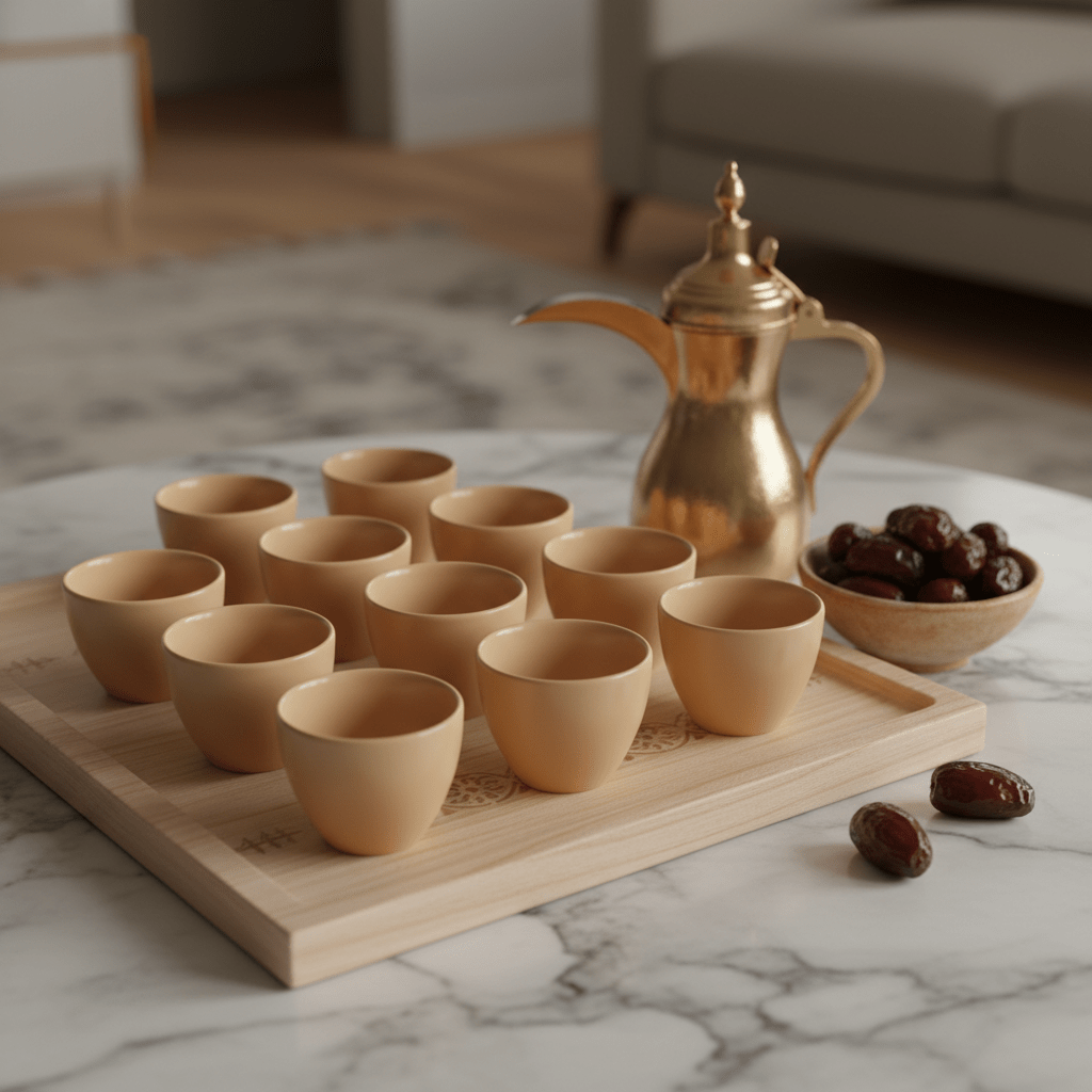 Skov Light Peach Ceramic Arabic Cawa Coffee Cups Set of 12 Minimal Soft Color Design 80 ml - Al Kabayel Discount CentreSkov Light Peach Ceramic Arabic Cawa Coffee Cups Set of 12 Minimal Soft Color Design 80 mlTea CupsSKOVAl Kabayel Discount Centre
