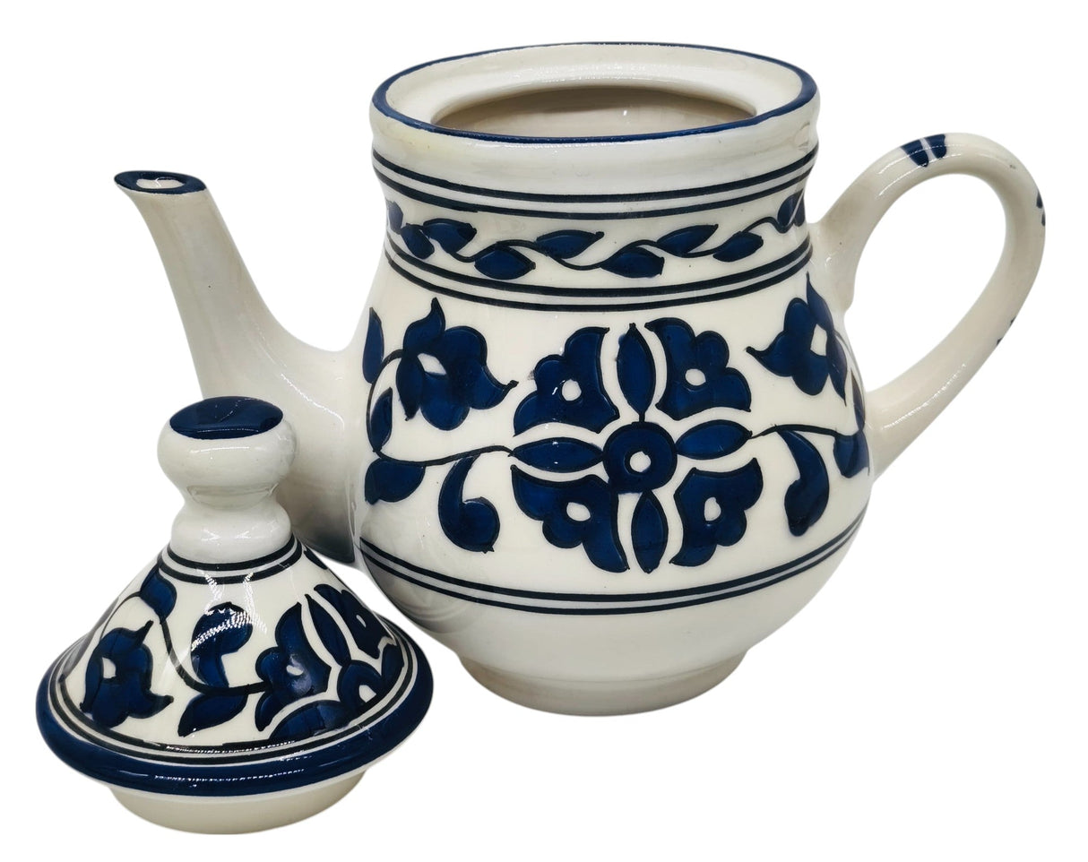 SLAMA Ceramic Coffee Pot 25cm*10cm, Floral Blue - Al Kabayel Discount CentreSLAMA Ceramic Coffee Pot 25cm*10cm, Floral BlueTea/Coffee PotsSLAMAAl Kabayel Discount Centre
