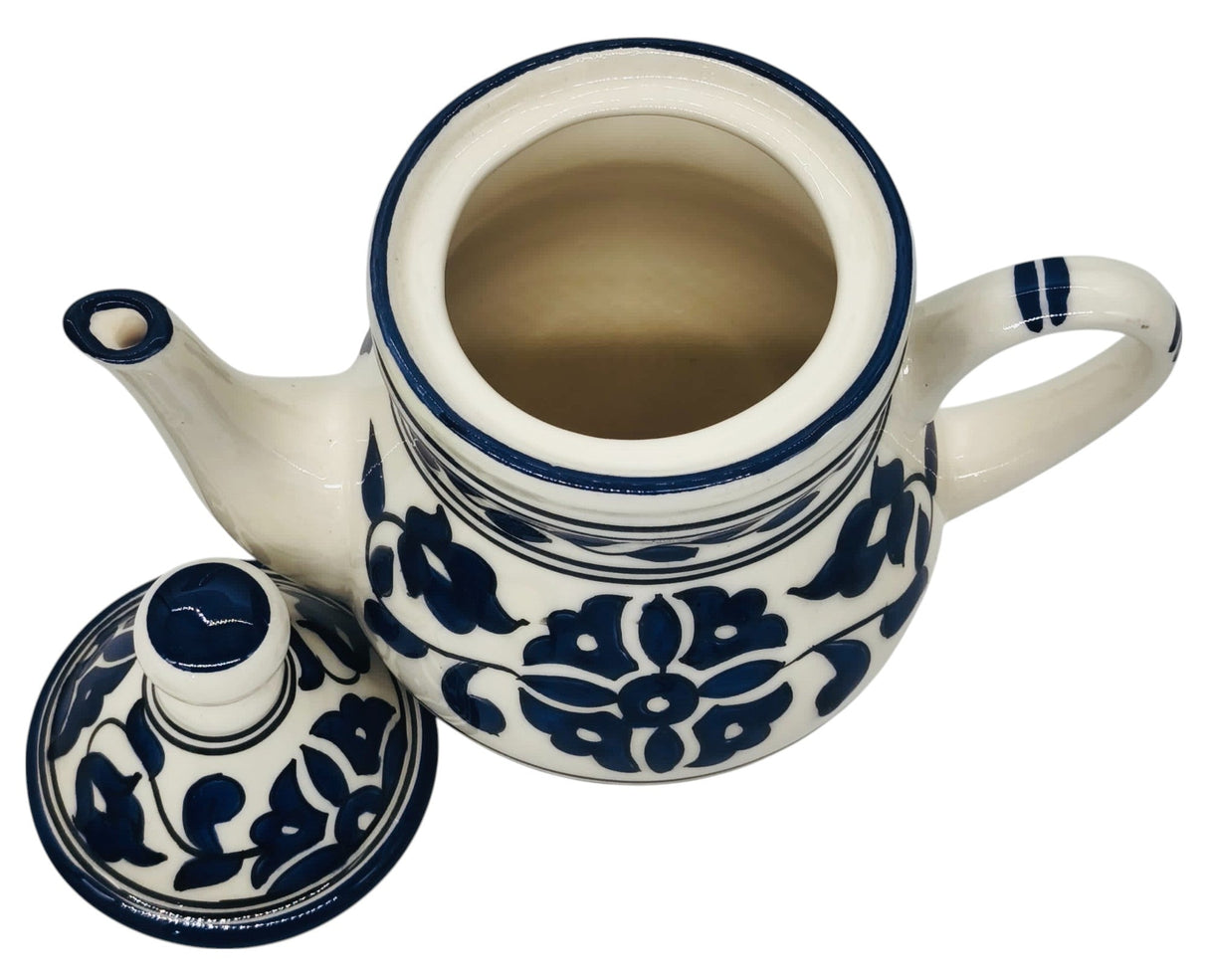 SLAMA Ceramic Coffee Pot 25cm*10cm, Floral Blue - Al Kabayel Discount CentreSLAMA Ceramic Coffee Pot 25cm*10cm, Floral BlueTea/Coffee PotsSLAMAAl Kabayel Discount Centre