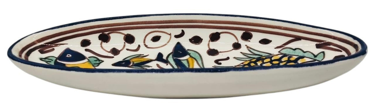 SLAMA Oval Ceramic Plate 20cm, Multicolour Fish Design - Al Kabayel Discount CentreSLAMA Oval Ceramic Plate 20cm, Multicolour Fish DesignPlatesSLAMAAl Kabayel Discount Centre