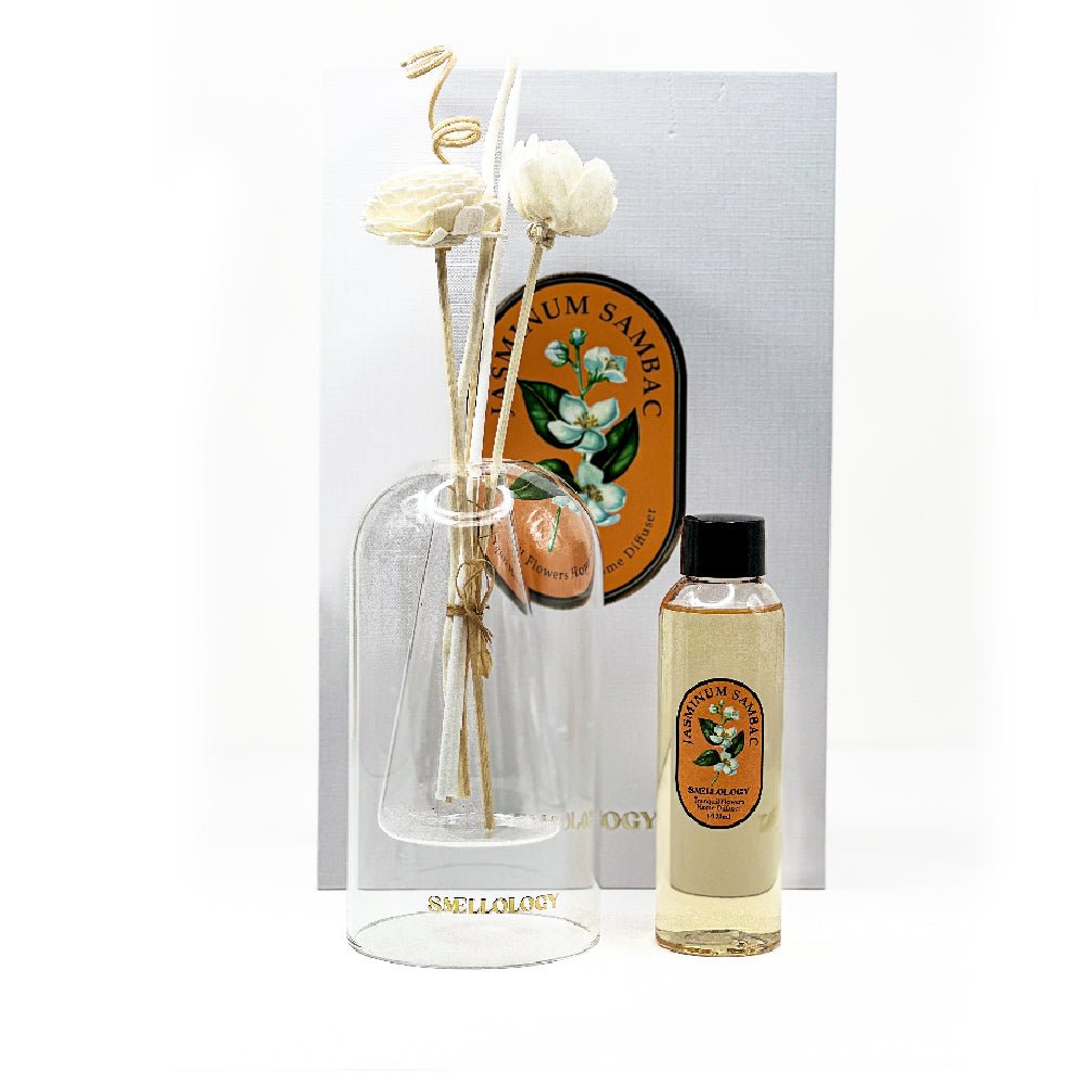SMELLOLOGY Tranquil Flower Flowers Home Diffuser - Jasminum Sambac 120ml - Al Kabayel Discount CentreSMELLOLOGY Tranquil Flower Flowers Home Diffuser - Jasminum Sambac 120mlHome FragrancesSMELLOLOGYAl Kabayel Discount Centre