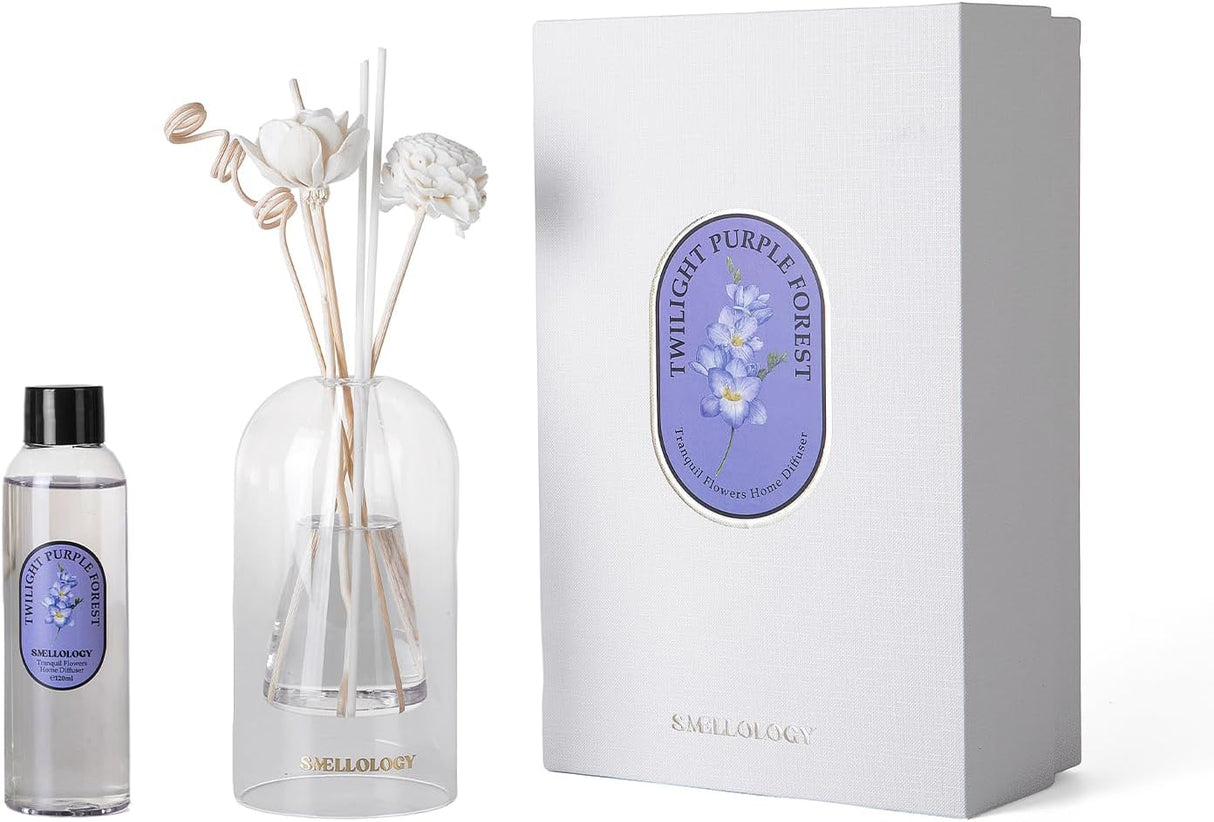 SMELLOLOGY Tranquil Flower Flowers Home Diffuser - Twilight Purple Forest 120ml - Al Kabayel Discount CentreSMELLOLOGY Tranquil Flower Flowers Home Diffuser - Twilight Purple Forest 120mlHome FragrancesSMELLOLOGYAl Kabayel Discount Centre