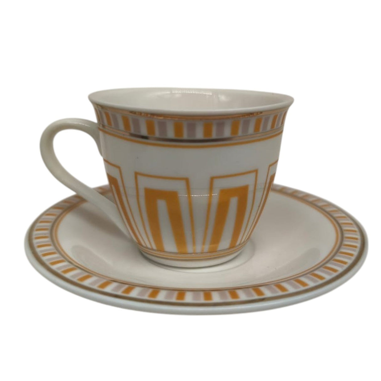 Solecasa Ceramic Cup and Saucer 12Pcs Set 6 Cups With 6 Saucers - 100ML - Al Kabayel Discount CentreSolecasa Ceramic Cup and Saucer 12Pcs Set 6 Cups With 6 Saucers - 100MLTea CupsSOLECASAAl Kabayel Discount Centre