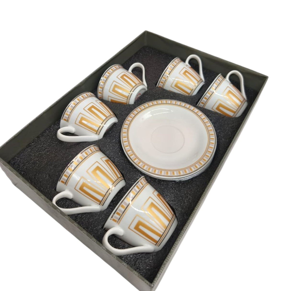 Solecasa Ceramic Cup and Saucer 12Pcs Set 6 Cups With 6 Saucers - 100ML - Al Kabayel Discount CentreSolecasa Ceramic Cup and Saucer 12Pcs Set 6 Cups With 6 Saucers - 100MLTea CupsSOLECASAAl Kabayel Discount Centre