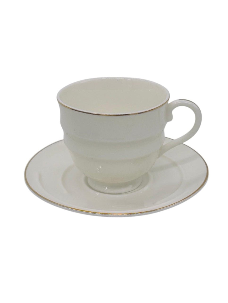 SOLECASA Porcelain Cup and Saucer 6pcs Set 90ml, Elegant Design, White - Al Kabayel Discount CentreSOLECASA Porcelain Cup and Saucer 6pcs Set 90ml, Elegant Design, WhiteTea SetsSOLECASAAl Kabayel Discount Centre