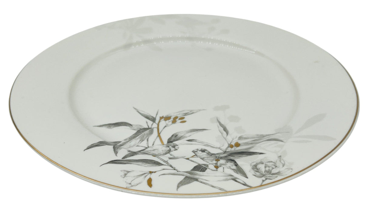 Solecasa Porcelain Dessert Plate 8", White - Grey Floral Designs - Al Kabayel Discount CentreSolecasa Porcelain Dessert Plate 8", White - Grey Floral DesignsPlatesSOLECASAAl Kabayel Discount Centre