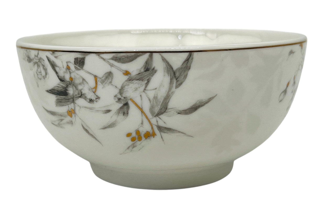 Solecasa Porcelain Soup Bowl 4.6", White - Grey&Gold Floral Designs - Al Kabayel Discount CentreSolecasa Porcelain Soup Bowl 4.6", White - Grey&Gold Floral DesignsBowlsSOLECASAAl Kabayel Discount Centre