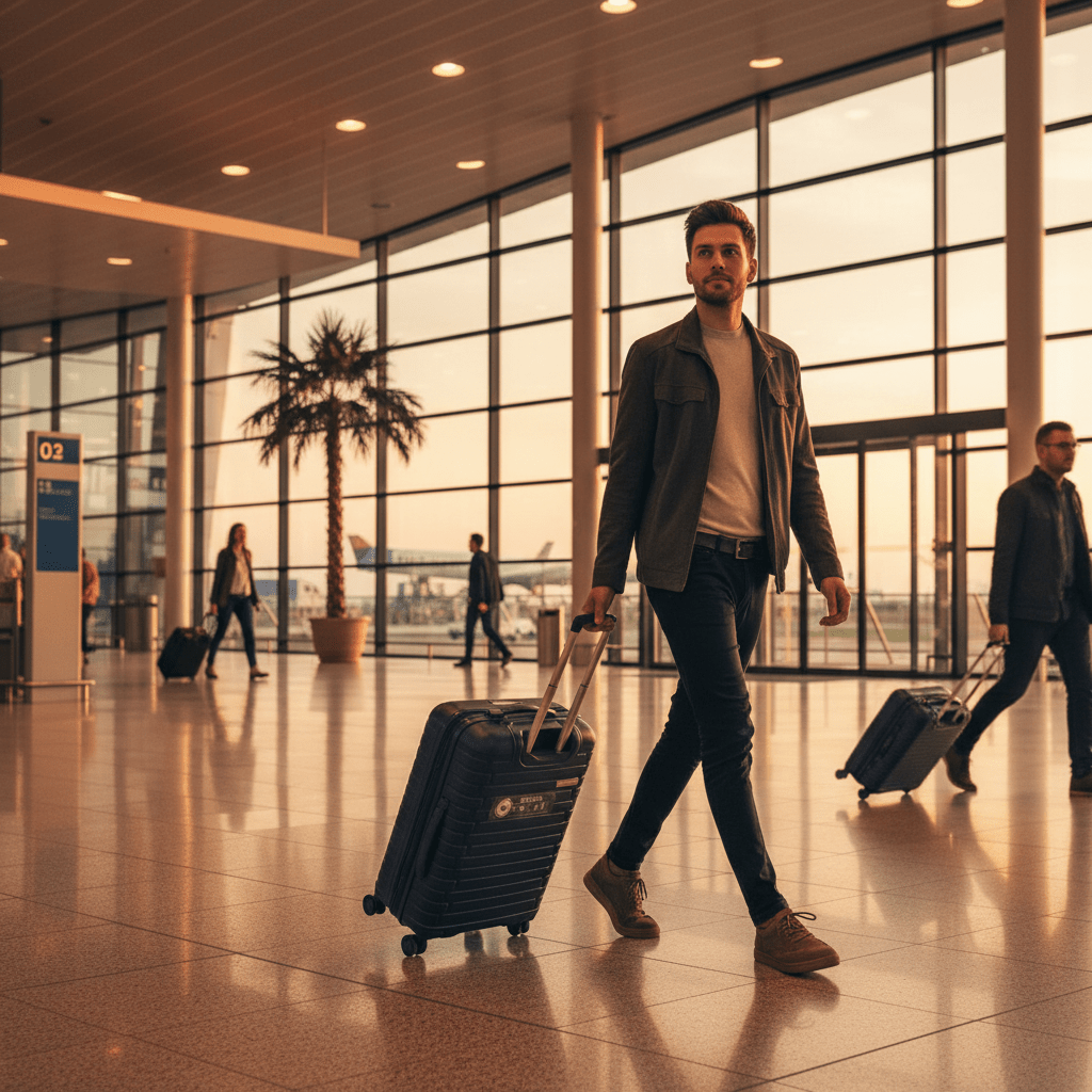 Sonada Navy Blue Hard Shell Trolley Bag – 24 Inch | 100% PP Lightweight Travel Luggage with Spinner Wheels - Al Kabayel Discount CentreSonada Navy Blue Hard Shell Trolley Bag – 24 Inch | 100% PP Lightweight Travel Luggage with Spinner WheelsCabin LuggageSONADAAl Kabayel Discount Centre