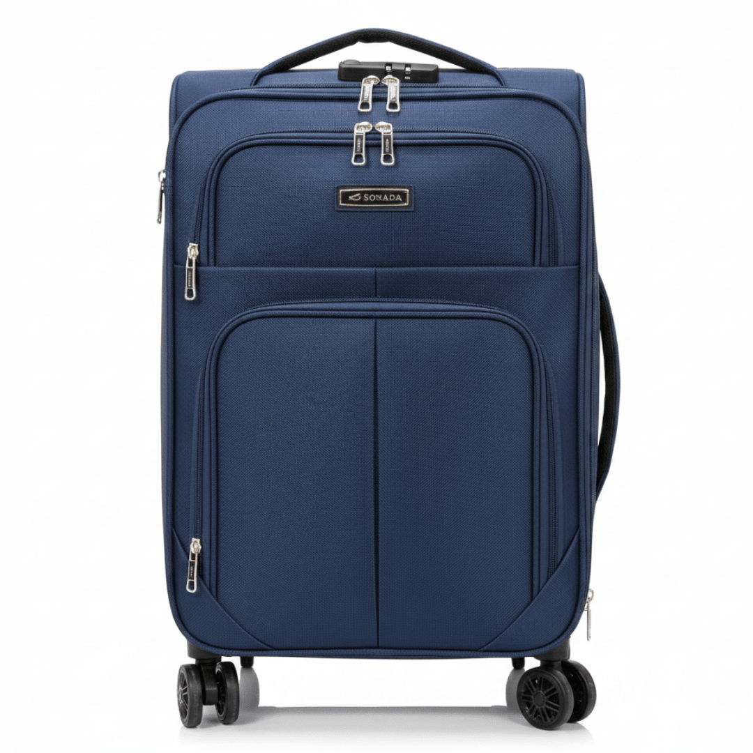 Sonada Polyester Trolley Bag | 8-Wheel Spinner | Lightweight Carry-On | 20 Inch | - Al Kabayel Discount CentreSonada Polyester Trolley Bag | 8-Wheel Spinner | Lightweight Carry-On | 20 Inch |Cabin LuggageSONADAAl Kabayel Discount Centre
