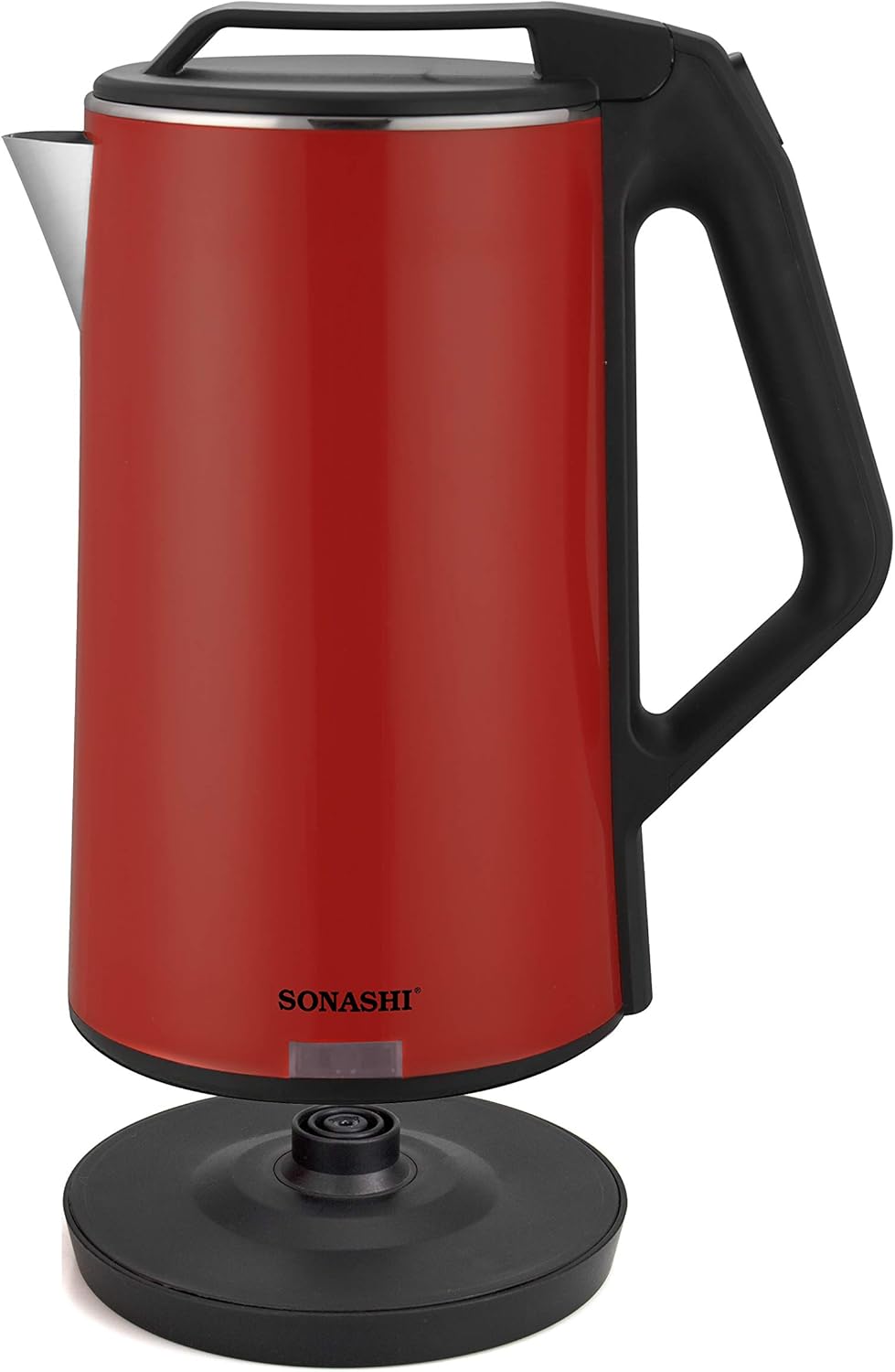 Sonashi 1.8 Liter Stainless Steel Cordless Kettle Red - SKT - 1803 - Al Kabayel Discount CentreSonashi 1.8 Liter Stainless Steel Cordless Kettle Red - SKT - 1803Electric KettlesSONASHIAl Kabayel Discount Centre