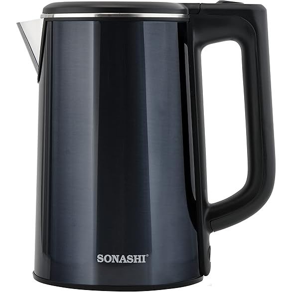 Sonashi 1.8 Litres Stainless Steel Cordless Kettle, with Auto Shut - Off and Fast Boiling, LED indicator, Small Electric Kettle for Tea, Coffee SKT - 1810 - Al Kabayel Dicount CenterSonashi 1.8 Litres Stainless Steel Cordless Kettle, with Auto Shut - Off and Fast Boiling, LED indicator, Small Electric Kettle for Tea, Coffee SKT - 1810Electric KettlesSONASHIAl Kabayel Dicount Center