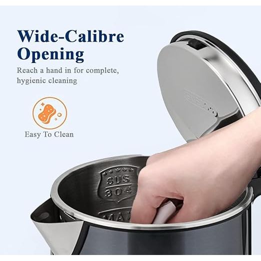 Sonashi 1.8 Litres Stainless Steel Cordless Kettle, with Auto Shut - Off and Fast Boiling, LED indicator, Small Electric Kettle for Tea, Coffee SKT - 1810 - Al Kabayel Dicount CenterSonashi 1.8 Litres Stainless Steel Cordless Kettle, with Auto Shut - Off and Fast Boiling, LED indicator, Small Electric Kettle for Tea, Coffee SKT - 1810Electric KettlesSONASHIAl Kabayel Dicount Center