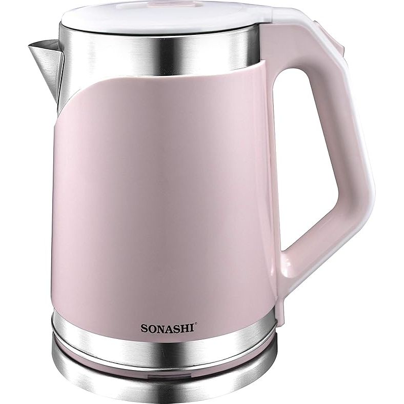 Sonashi 1.8L Stainless Steel Cordless Kettle Pink SKT - 1808 - Al Kabayel Dicount CenterSonashi 1.8L Stainless Steel Cordless Kettle Pink SKT - 1808Electric KettlesSONASHIAl Kabayel Dicount Center