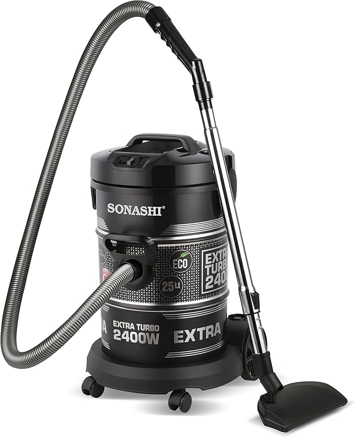 SONASHI 2400W 25L Drum Vacuum Cleaner, Strong Suction Power SVC - 9029D - Al Kabayel Discount CentreSONASHI 2400W 25L Drum Vacuum Cleaner, Strong Suction Power SVC - 9029DVacuum CleanersSONASHIAl Kabayel Discount Centre