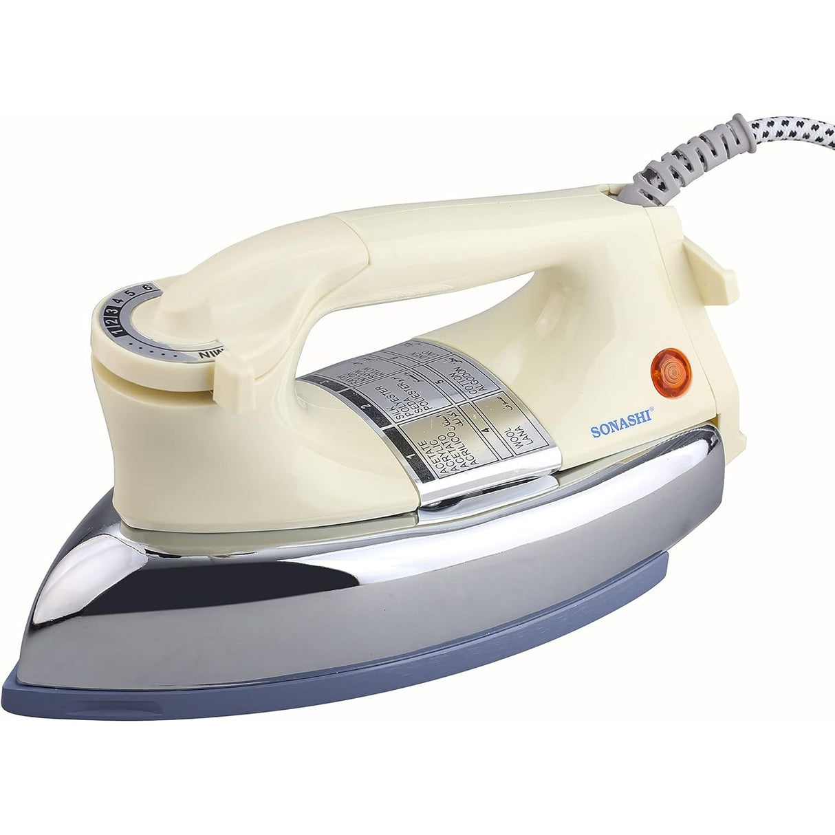 Sonashi Heavy Iron SHI - 6012 Ð 1000 - 1200W Heavy Iron for Clothes with Thermostat Control, Overheat Protection, Non - Stick Coated Soleplate | Home Appliances - Al Kabayel Dicount CenterSonashi Heavy Iron SHI - 6012 Ð 1000 - 1200W Heavy Iron for Clothes with Thermostat Control, Overheat Protection, Non - Stick Coated Soleplate | Home AppliancesTravel IronsSONASHIAl Kabayel Dicount Center