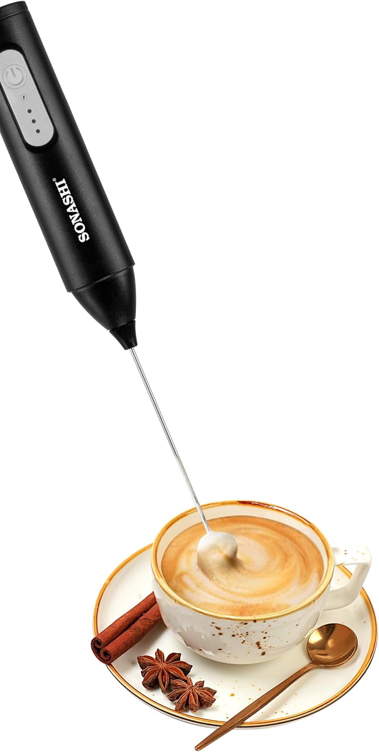 Sonashi Rechargeable Milk Frother, 304 Stainless Steel, 3 Speed Mixing Modes, Type - C Charging, SMF - 701 - Al Kabayel Discount CentreSonashi Rechargeable Milk Frother, 304 Stainless Steel, 3 Speed Mixing Modes, Type - C Charging, SMF - 701Food & Drink AppliancesSONASHIAl Kabayel Discount Centre